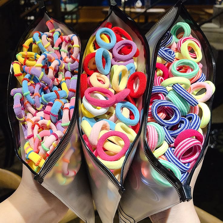 50/100Pcs Colorful Nylon Hair Bands for Children Scrunchie Hair Ties Rubber Band Kids Elastic Hair Leagues Girl Hair Accessories